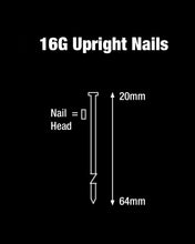 Load image into Gallery viewer, Tacwise 16G/38mm Finish Nails, 0296, 16G Finish Nails, pack of 2500, Galvanised
