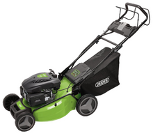 Load image into Gallery viewer, Draper PETROL L/MOWER STEEL DECK530MM 08674 530mm Self-Propelled Petrol Mulching Lawn Mower with Electric Start (173cc/4.4HP)