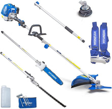 Load image into Gallery viewer, Hyundai 52cc Petrol 5 in 1 Garden Multi Tool Strimmer Hedge Trimmer Saw