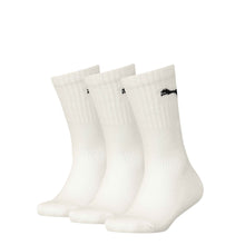 Load image into Gallery viewer, Puma Crew Socks Junior (3 Pairs)- Black,White,Grey- All sizes
