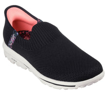 Load image into Gallery viewer, Skechers Slip-Ins - Go Walk Travel Womens Shoe | Black/White | All sizes