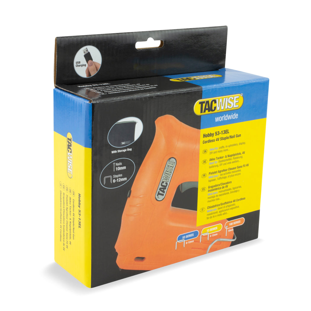 Tacwise 140EL Pro Tacwise 1703 140EL Pro Elektrische Niet-/nagelpistool - Met 5000 Nietjes & 2000 Nagels, Oranje 1707 Master Nailer