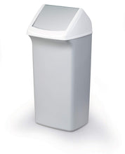 Load image into Gallery viewer, Durable DURABIN Contemporary White Grey Square Recycling Bin + Swing Lid | 40L