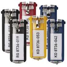 Load image into Gallery viewer, Durable Key Clips Organisational Label Hooks | 6 Pack