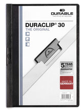 Load image into Gallery viewer, Durable DURACLIP 30 Sheet Document Metal Clip File Folder | 25 Pack | A4