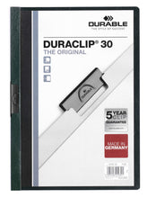 Load image into Gallery viewer, Durable DURACLIP 30 Sheet Document Clip File Folder | 25 Pack | A4