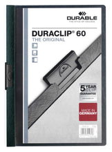 Load image into Gallery viewer, Durable DURACLIP 60 Sheet Document Clip File Folder | 25 Pack | A4