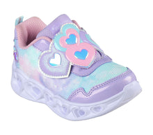 Load image into Gallery viewer, Skechers Heart Lights Girls Shoe | Lilac/Pink/Blue | All Sizes