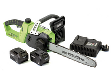Load image into Gallery viewer, Draper D20 CHAIN SAW SET 30903 D20 40V Chainsaw with 2x Batteries and Fast Charger