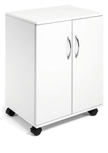 Load image into Gallery viewer, Durable 2 Door Office Filing Storage Trolley on Wheels | 75cm