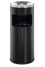 Load image into Gallery viewer, Durable Round Metal Waste Bin with Fire Extinguishing Ashtray | 17L