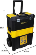 Load image into Gallery viewer, Stanley Essential Rolling Workshop Tool Box Mobile Storage Organiser STST1-80151