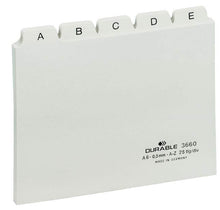 Load image into Gallery viewer, Durable 5 Part Alphabetical A-Z Reinforced Index Dividers | A6 Landscape