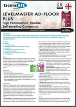 Load image into Gallery viewer, Bond It LEVELMASTER AD-FLOOR PLUS Self Level Leveling Compound Floor Screed 20KG