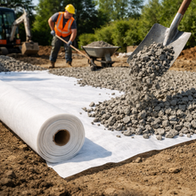 Load image into Gallery viewer, Geotextile Non Woven Membrane White Filtration Drainage Fabric 4.5m Wide