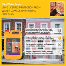 Load image into Gallery viewer, Sika 402 WaterSeal Masonry Water Repellent Sealer 5L Brick Stone Render