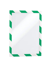 Load image into Gallery viewer, Durable DURAFRAME Adhesive Magnetic Signage Hazard Frame | 2 Pack | A4