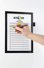 Load image into Gallery viewer, Durable DURAFRAME Note Adhesive Magnetic Document Frame + Pen Holder | A4
