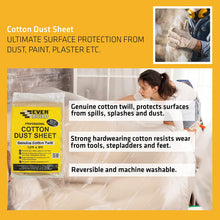 Load image into Gallery viewer, Everbuild DUST Cotton Dust Sheet 3.6 x 2.7m