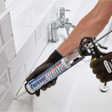 Load image into Gallery viewer, Everbuild Forever White Anti-Mould Silicone Sealant – Waterproof, Flexible & Durable for Kitchens, Bathrooms & Showers (290ml)