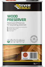 Load image into Gallery viewer, Everbuild 5 Litre Red Cedar Wood Preserver Treatment Solvent Free Stain