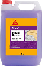 Load image into Gallery viewer, Sika Mould Buster Removes Algae Mould & Growth from Paths Patios Driveways 5 L