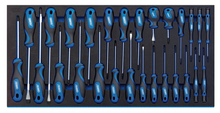 Load image into Gallery viewer, Draper 27PC SCREWDRIVER SET 63406 Soft Grip Screwdriver Set in Full Drawer EVA Insert Tray (27 Piece)