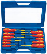 Load image into Gallery viewer, Draper SET OF 11 INSULATED S/DRIVERS 69234 69234 VDE Approved Fully Insulated Screwdriver Set (11 Piece)