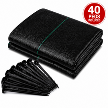 Load image into Gallery viewer, 1m x 50m Heavy Duty Woven Weed Control Fabric Landscape Membrane with Free Pegs
