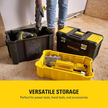 Load image into Gallery viewer, Stanley Essential Rolling Workshop Tool Box Mobile Storage Organiser STST1-80151
