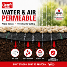 Load image into Gallery viewer, 1m x 50m Heavy Duty Woven Weed Control Fabric Landscape Membrane with Free Pegs