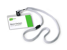 Load image into Gallery viewer, Durable Lanyard Name Badge ID Card Holder + Inserts | 10 Pack | 60 x 90mm