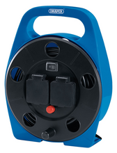 Load image into Gallery viewer, Draper LED & 2 WAY CABLE REEL 10M/13A 99294 2-way 10m Cable Reel with LED Worklight