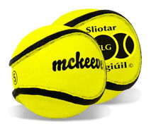 Load image into Gallery viewer, McKeever All-County Sliotar - Sizes 4 & 5 - White / Neon Yellow