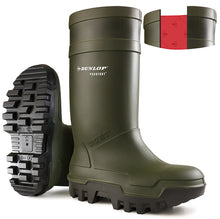 Load image into Gallery viewer, Dunlop - PUROFORT THERMO+SAFETY Wellington Boot ORANGE GREEN