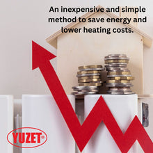 Load image into Gallery viewer, 2 Rolls of Yuzet 60cm x 5m Radiator Insulation Foil with Fixing Stapler Kit