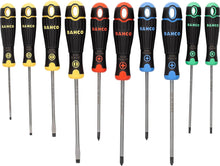 Load image into Gallery viewer, Bahco B219.010RB BahcoFit Coloured Handle Screwdriver Set, 10 Piece
