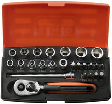 Load image into Gallery viewer, Bahco SBSL25 Socket Wrench Insert, Multi-Colour, 1/4-Inch, Set of 25 Piece