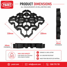 Load image into Gallery viewer, Yuzet Driveway Grid Gravel Grass Reinforcement Pavers Shed Base Car Park