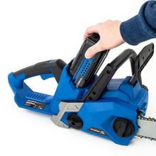Load image into Gallery viewer, Hyundai HYC40LI Cordless Chainsaw 40V 2.5Ah 14in 35cm Bar 17m/s Battery & Charger Li-Ion Garden Saw