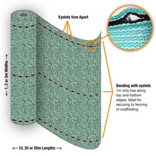 Load image into Gallery viewer, Yuzet Debris Netting Scaffold Sheeting Garden Allotments Screen Windbreak