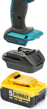 Load image into Gallery viewer, Badaptor DEW-MAK - 18V battery adapter converts DeWalt batteries to be compatible with Makita tools