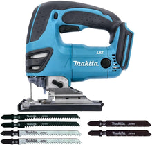 Load image into Gallery viewer, Makita DJV180ZX 18V LXT Cordless Top Handle Jigsaw with 6 Blades Set