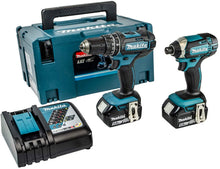 Load image into Gallery viewer, Makita DLX2131TJ 18V Li-ion LXT 2 Piece Combo Kit DHP482Z DTD152Z