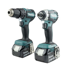 Load image into Gallery viewer, Makita 18v DLX2283TJ Brushless Kit - DHP485 Hammer Drill + DTD153 Impact Driver