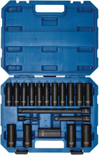 Load image into Gallery viewer, Draper 04577 HI-TORQ Metric Deep Impact Socket Set, 1/2" Sq. Dr. (19 Piece)