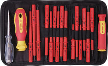 Load image into Gallery viewer, Draper 18PC INTERCHANGEABLE INSUL S/D 05776 VDE Interchangeable Blade Screwdriver Set (18 Piece)