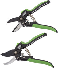 Load image into Gallery viewer, DRAPER 08986 - Anvil And Bypass Secateurs Set, 200mm (2 PIECE)