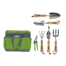 Load image into Gallery viewer, DRAPER 08997 STAINLESS STEEL GARDEN TOOL SET WITH STORAGE BAG (8 PIECE)