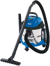 Load image into Gallery viewer, Draper 20514 Wet and Dry 1250W Vacuum Cleaner with 15 Litre Stainless Steel Tank

